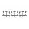 Set di 4 pastiglie freno ROADHOUSE 2144.02