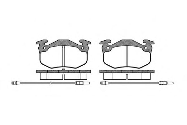 Set di 4 pastiglie freno ROADHOUSE 2144.24