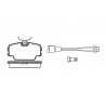 Set di 4 pastiglie freno ROADHOUSE 2145.11