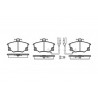 Set di 4 pastiglie freno ROADHOUSE 2146.22