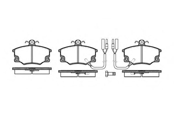 Set di 4 pastiglie freno ROADHOUSE 2146.22