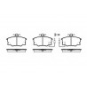 Set di 4 pastiglie freno ROADHOUSE 2146.32