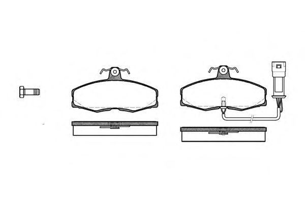Set di 4 pastiglie freno ROADHOUSE 2154.02