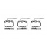 Set di 4 pastiglie freno ROADHOUSE 2170.14