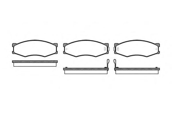 Set di 4 pastiglie freno ROADHOUSE 2184.02