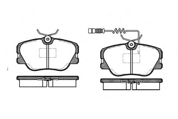 Set di 4 pastiglie freno ROADHOUSE 2189.02