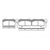 Set di 4 pastiglie freno ROADHOUSE 2210.02