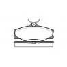 Set di 4 pastiglie freno ROADHOUSE 2223,00