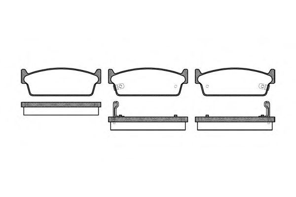 Set di 4 pastiglie freno ROADHOUSE 2227.02