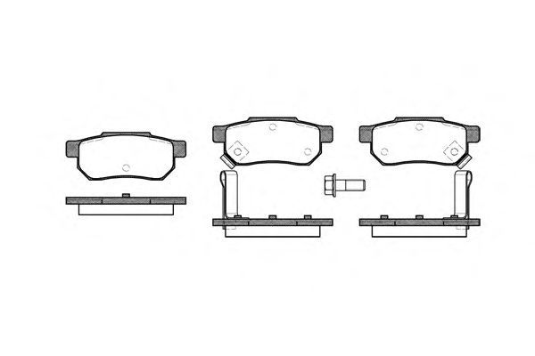 Set di 4 pastiglie freno ROADHOUSE 2233.02