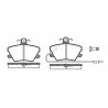 Set di 4 pastiglie freno ROADHOUSE 2241.02