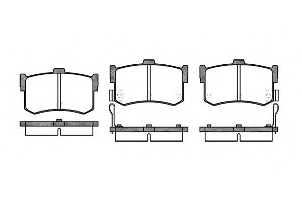 Set di 4 pastiglie freno ROADHOUSE 2242.02