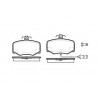 Set di 4 pastiglie freno ROADHOUSE 2246.02