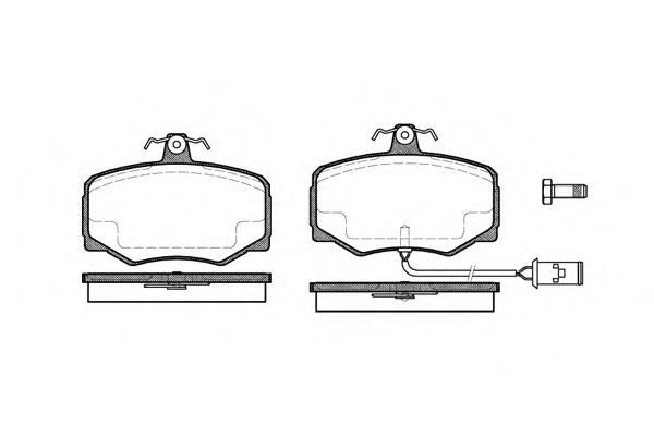 Set di 4 pastiglie freno ROADHOUSE 2246.02