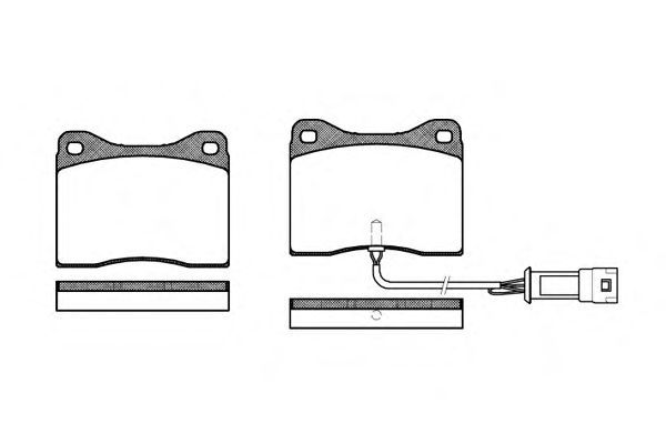 Set di 4 pastiglie freno ROADHOUSE 2249.02