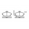 Set di 4 pastiglie freno ROADHOUSE 2250.01