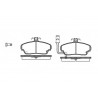 Set di 4 pastiglie freno ROADHOUSE 2252.01