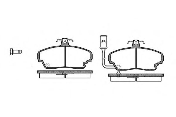 Set di 4 pastiglie freno ROADHOUSE 2252.01