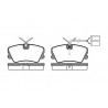 Set di 4 pastiglie freno ROADHOUSE 2259.02