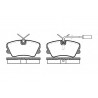 Set di 4 pastiglie freno ROADHOUSE 2259.12