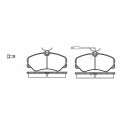 Set di 4 pastiglie freno ROADHOUSE 2261.02