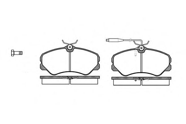 Set di 4 pastiglie freno ROADHOUSE 2261.02