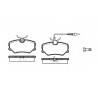 Set di 4 pastiglie freno ROADHOUSE 2262.02