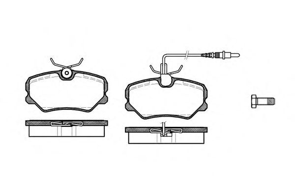 Set di 4 pastiglie freno ROADHOUSE 2262.02