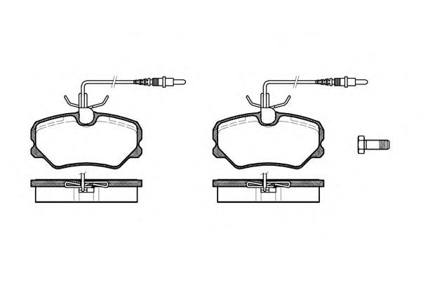 Set di 4 pastiglie freno ROADHOUSE 2262.12