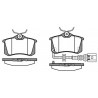 Set di 4 pastiglie freno ROADHOUSE 2263.41