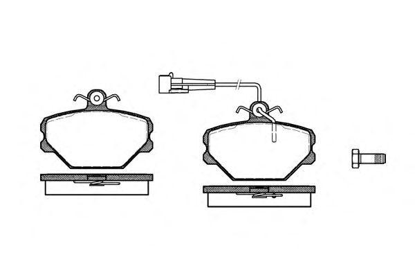 Set di 4 pastiglie freno ROADHOUSE 2264.02