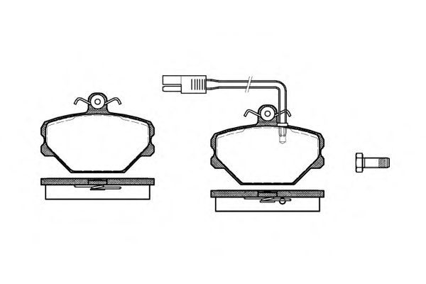 Set di 4 pastiglie freno ROADHOUSE 2264.12