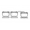 Set di 4 pastiglie freno ROADHOUSE 2267.11
