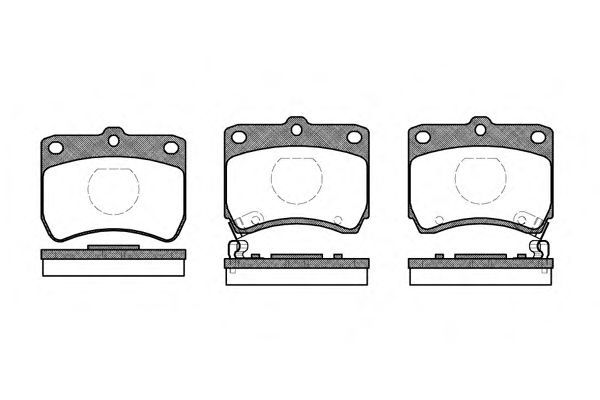 Set di 4 pastiglie freno ROADHOUSE 2271.02