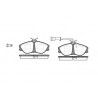 Set di 4 pastiglie freno ROADHOUSE 2276.02