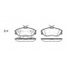 Set di 4 pastiglie freno ROADHOUSE 2276.20