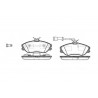 Set di 4 pastiglie freno ROADHOUSE 2276.22