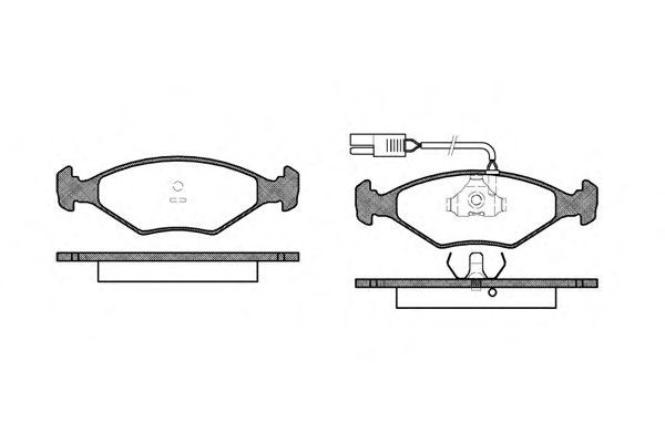 Set di 4 pastiglie freno ROADHOUSE 2281.02