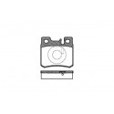 Set di 4 pastiglie freno ROADHOUSE 2282.20