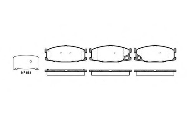 Set di 4 pastiglie freno ROADHOUSE 2283.10