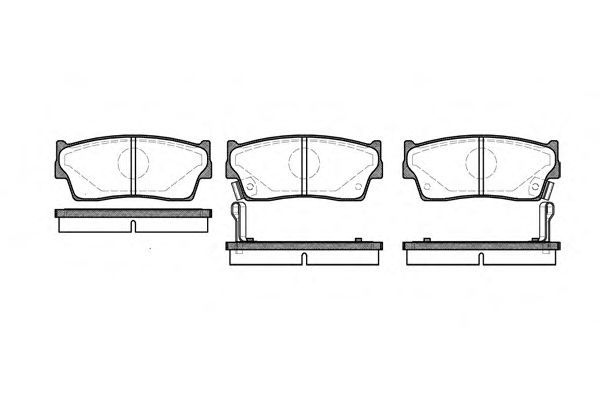 Set di 4 pastiglie freno ROADHOUSE 2289.02