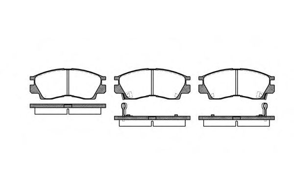 Set di 4 pastiglie freno ROADHOUSE 2290.02