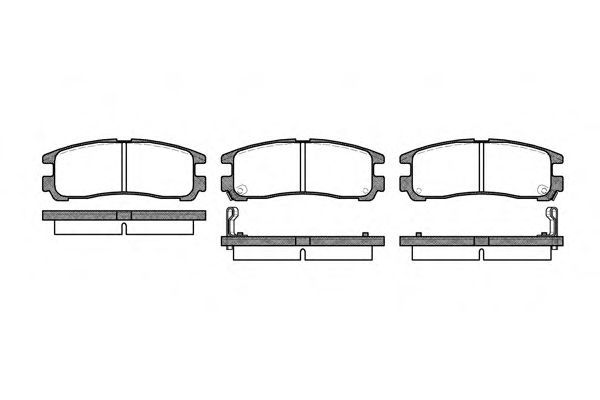 Set di 4 pastiglie freno ROADHOUSE 2291.02