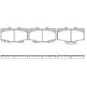 Set di 4 pastiglie freno ROADHOUSE 2315.04