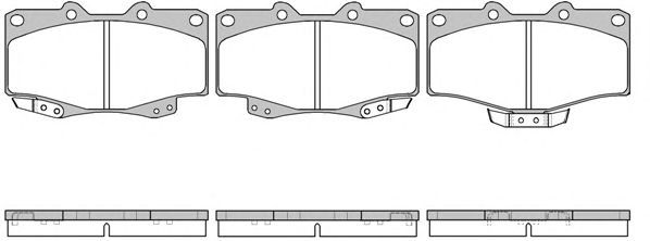 Set di 4 pastiglie freno ROADHOUSE 2315.04