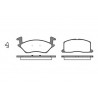 Set di 4 pastiglie freno ROADHOUSE 2332.02