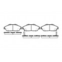 Set di 4 pastiglie freno ROADHOUSE 2341.02