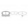 Set di 4 pastiglie freno ROADHOUSE 2357.22