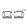 Set di 4 pastiglie freno ROADHOUSE 2434.01