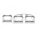 Set di 4 pastiglie freno ROADHOUSE 2434.22
